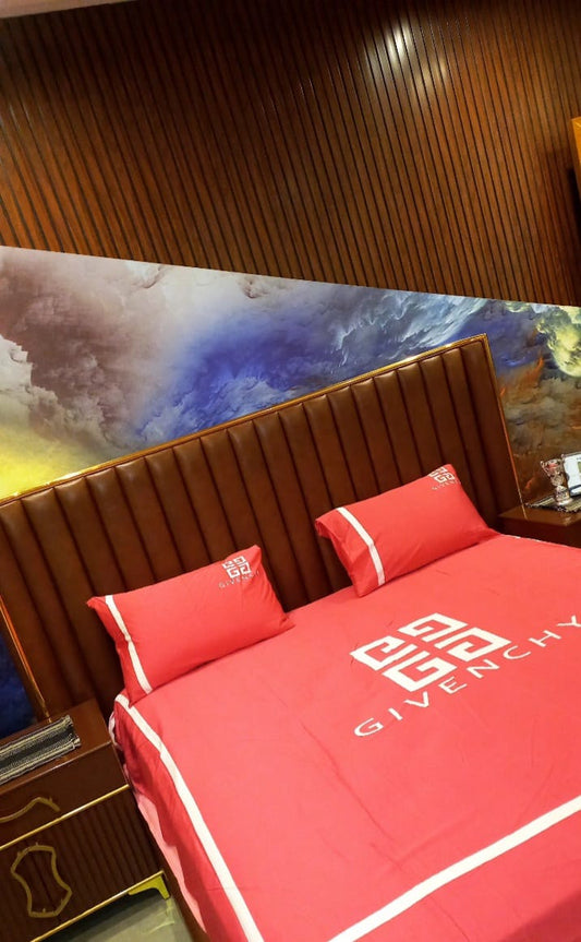 Crimson Comfort – Premium Dark Pink Bed Sheet