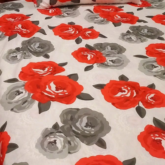 Floral Glow single  bed sheet