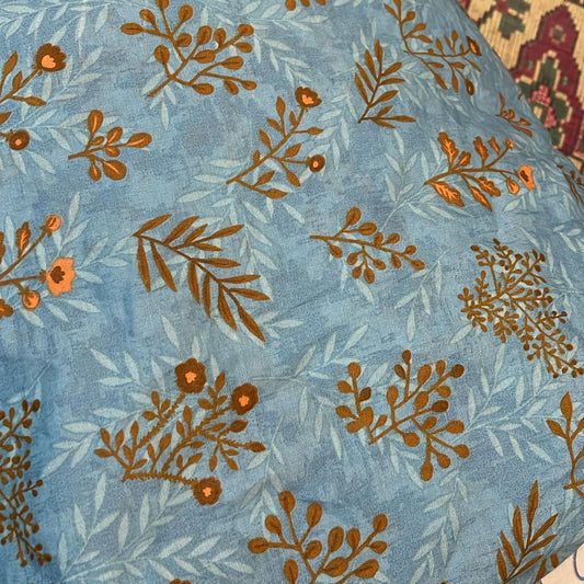Copper Charm on Sky – Block Print Beauty
