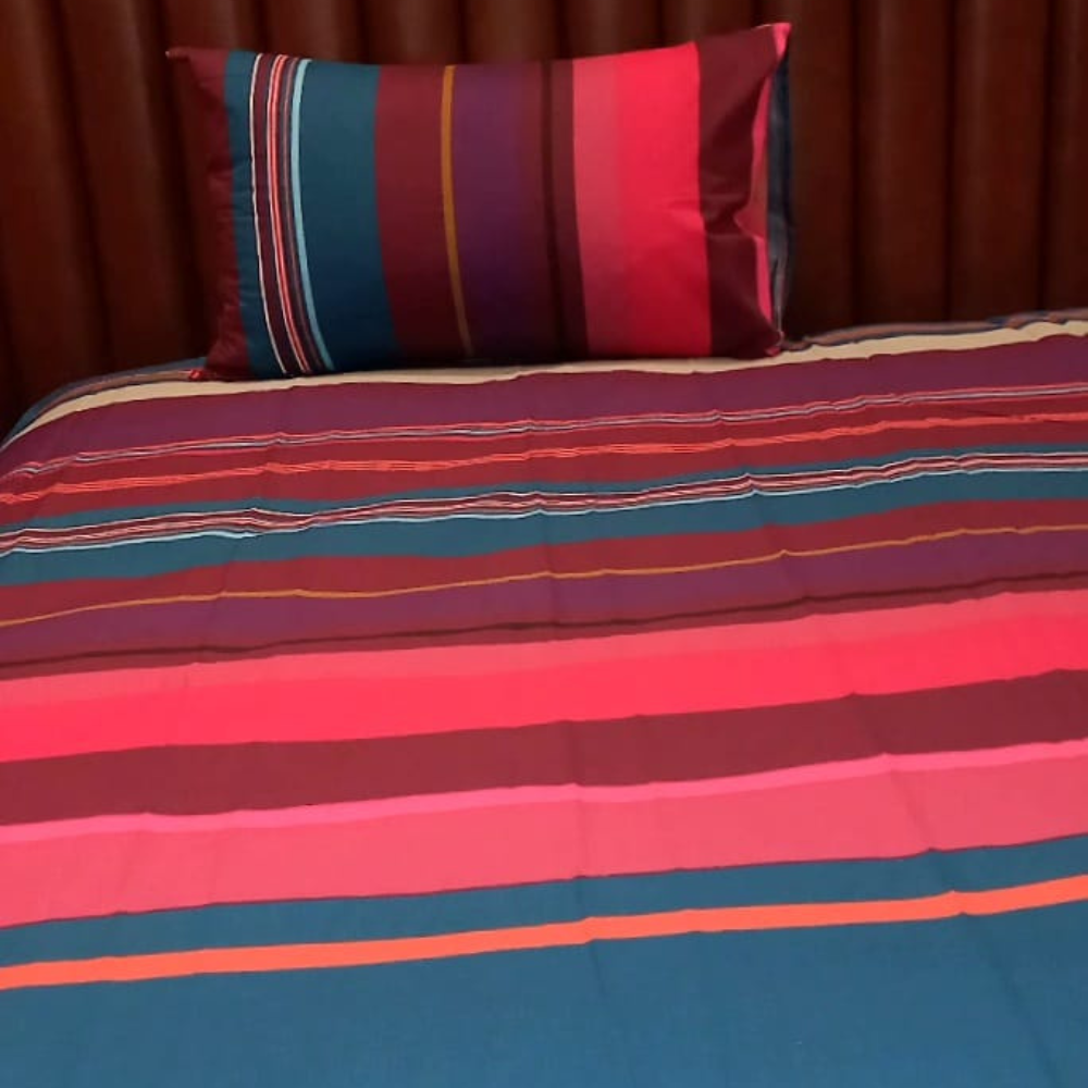 Premium Cotton Multi-Shade Single Bed Sheet – Soft, Stylish & Colorful