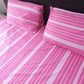Blush Pearl – Soft Cotton single  Bed Sheet in Pink & White