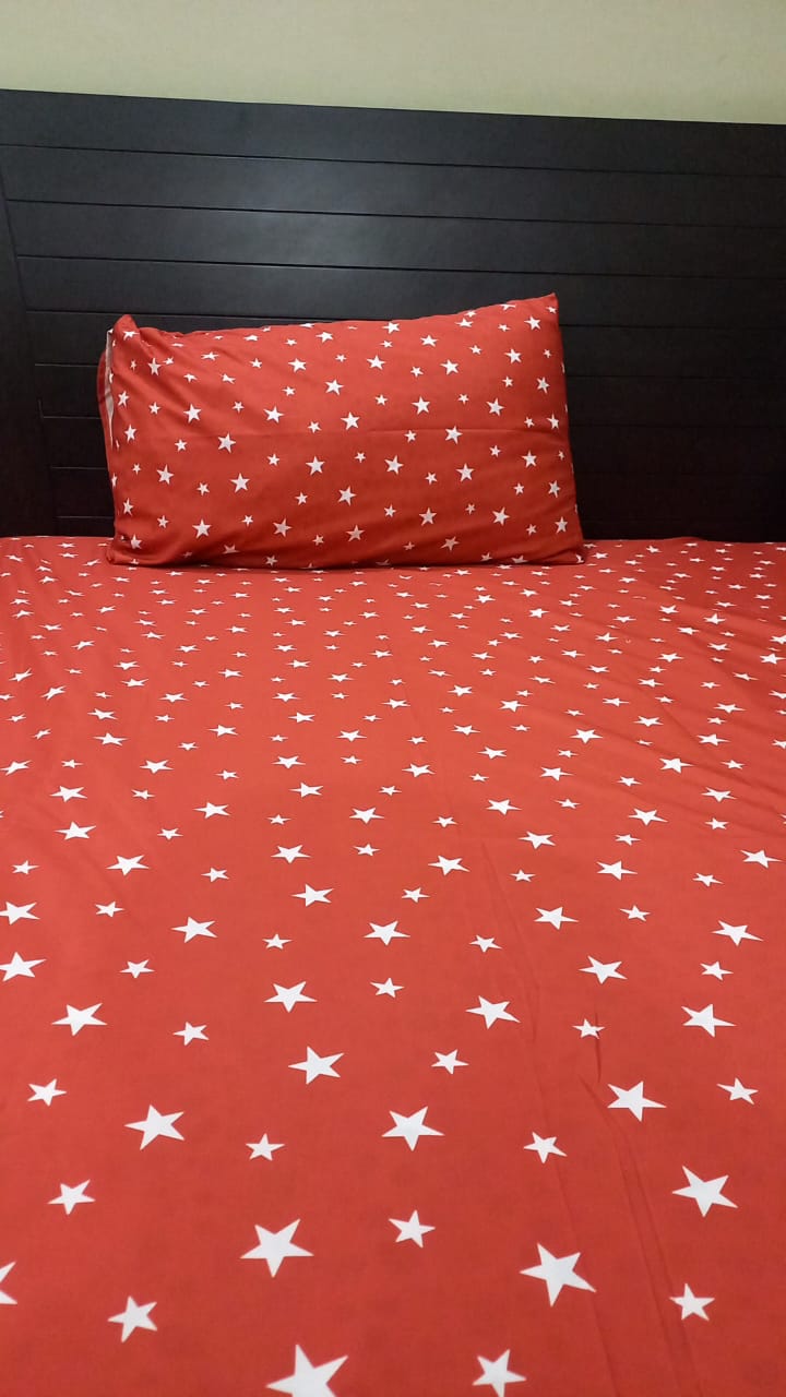 Red Royale Single Bed Sheet